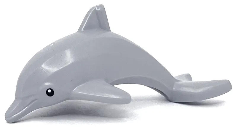 Dolphin, Jumping with Bottom Axle Holder with Black Eyes and White Pupils Pattern