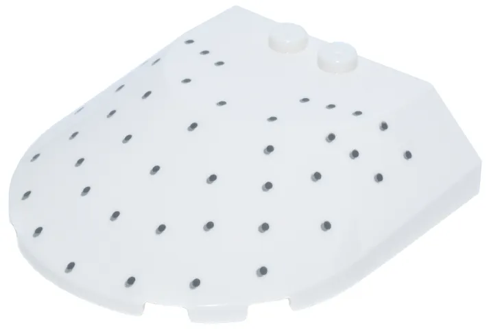 Windscreen 6 x 6 x 1 1/3 Curved with Dark Bluish Gray Dots and Light Bluish Gray Shadows Pattern