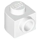 Brick, Round 1 x 1 x 2/3 Half Circle Extended with Stud on Side