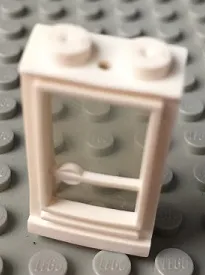 Door 1 x 2 x 3 Hinge on Right with Solid Studs and Fixed Glass