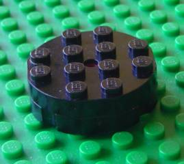 Turntable 4 x 4 Complete, Faceted with Indented Base