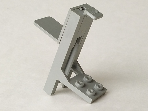 Vehicle, Forklift 2 x 2 Plate with Light Gray Fork