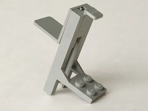 Vehicle, Forklift 2 x 2 Plate with Light Gray Fork