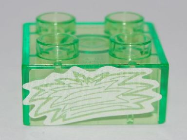 Duplo, Brick 2 x 2 with Hay Pattern (Sticker) - Set 4821