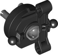Technic, Steering Axle with 2 Axle Holes and 2 Tow Ball Arms with Dark Bluish Gray Wheel Hub