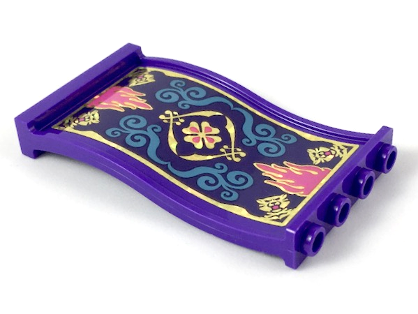 Panel 1 x 4 x 6 Wavy with Magic Carpet Pattern (Sticker) - Set 41161