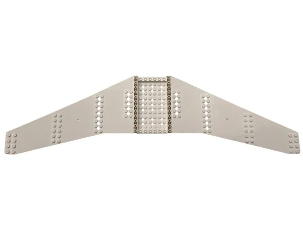 Wing Plate 16 x 56 x 2 with 6 x 10 Recessed Studs and 45 Holes