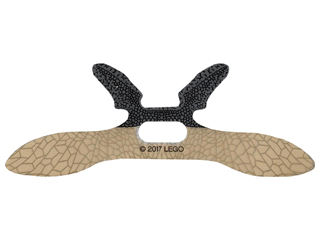 Minifigure Wings Insect Extended with Center Opening with Webbed Pattern