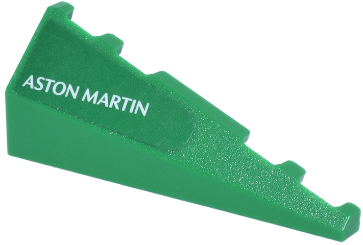 Wedge 5 x 2 Left with White 'ASTON MARTIN' Logo Pattern (Sticker) - Set 77245
