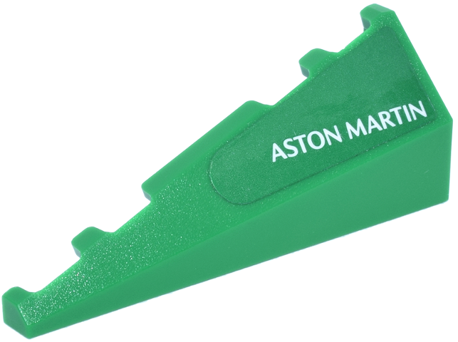 Wedge 5 x 2 Right with White 'ASTON MARTIN' Logo Pattern (Sticker) - Set 77245