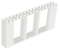 Door, Frame 2 x 16 x 6 with 3 Openings and 2 Studs on Either Side on Front