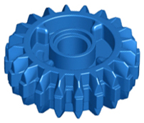 Technic, Gear 20 Tooth Double Bevel with Clutch on Both Sides