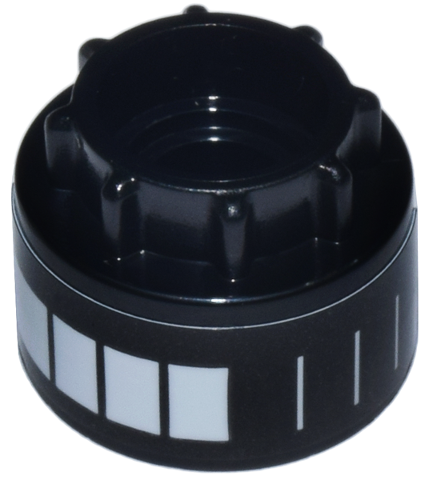 Technic Driving Ring Extension with 8 Teeth Inside and Outside with White Camera Dial Graduated Lines Pattern (Sticker) - Set 21345