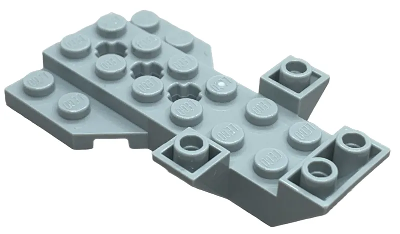 Vehicle, Base 4 x 7 x 1 Triple Inverted Slope with Wedge Plate and 3 Axle Holes