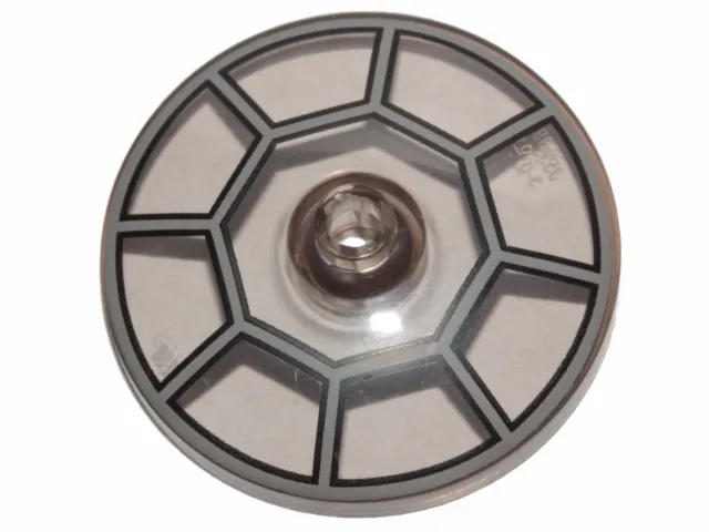 Dish 4 x 4 Inverted (Radar) with Open Stud with Radial Jedi Starfighter / TIE Cockpit Pattern