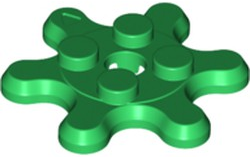 Plate, Round 2 x 2 Gear 6 Tooth