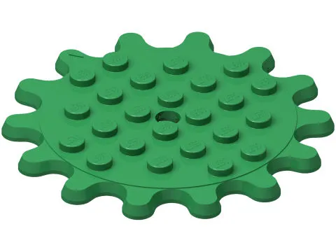 Plate, Round 6 x 6 Gear 14 Tooth