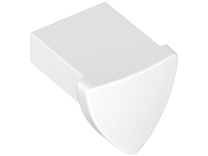 Tile, Modified 1 x 1 with Tooth / Ear Vertical, Triangular