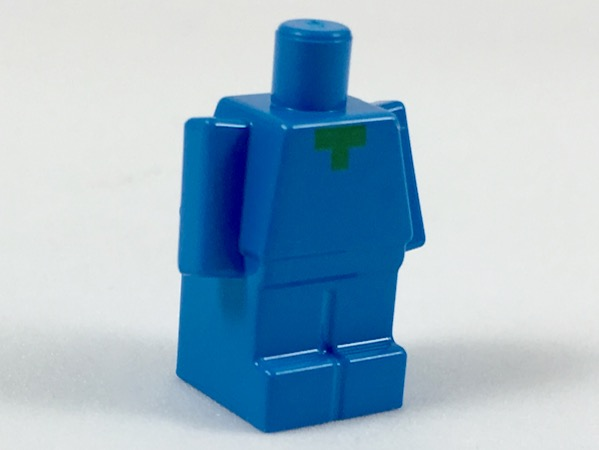 Small Body with Pixelated Green Neck Pattern