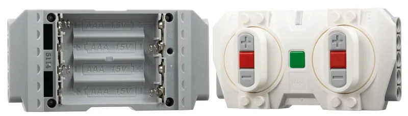 Electric Powered Up Bluetooth Speed Remote Control Unit with Light Bluish Gray Base without Battery Compartment Cover