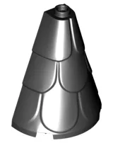 Tower Roof 2 x 4 x 4 Half Cone Shaped with Roof Tiles