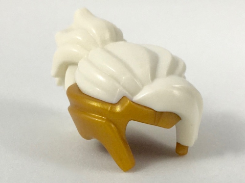 Minifigure, Hair Combo, Tiara with Molded White Bangs, Top, and Ponytail Pattern