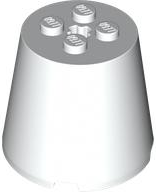 Cone 4 x 4 x 3 with Axle Hole