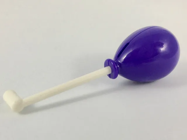 Minifigure, Utensil Thin Bar with Handle with Dark Purple Balloon