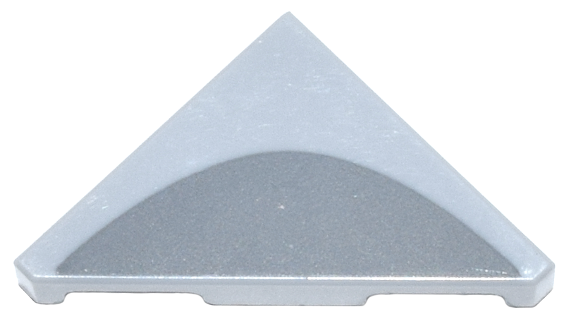 Tile, Modified 2 x 2 Triangular with Dark Bluish Gray Curve Pattern