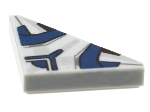 Tile, Modified 2 x 2 Triangular with Captain America Redwing Drone Pattern