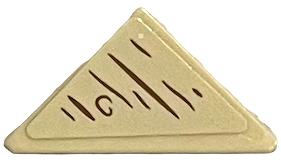 Tile, Modified 2 x 2 Triangular with Wood Grain Pattern (Sticker) - Set 21326