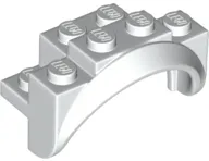 Vehicle, Mudguard 4 x 2 1/2 x 2 with Arch Round, Solid Studs, and Rounded Legs