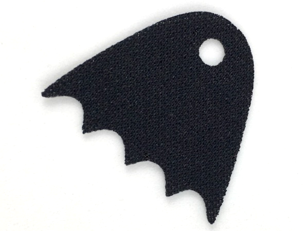 Mini Doll, Cape Cloth, Short, Scalloped with Small Top Hole - Spongy Stretchable Fabric