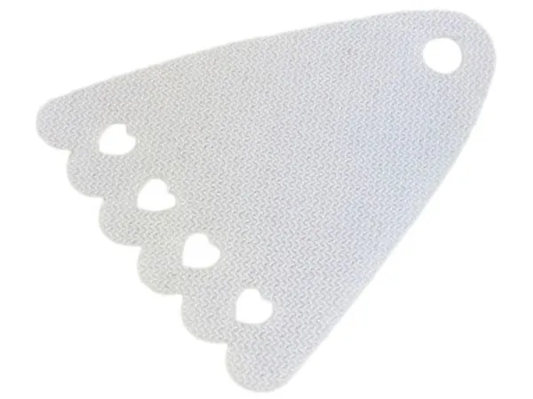 Mini Doll, Cape Cloth, Friends, Tapered with Small Top Hole, Scalloped Bottom, and Heart Shaped Holes - Spongy Stretchable Fabric