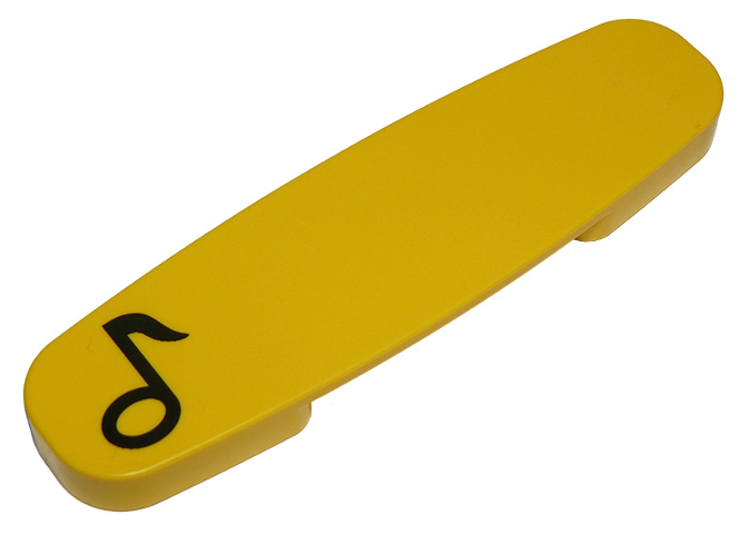 Duplo, Train Action Brick with Black Music Note Pattern