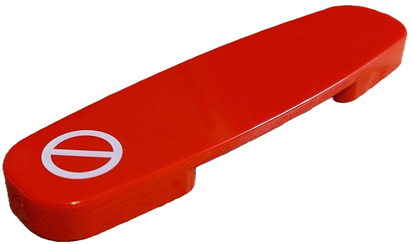 Duplo, Train Action Brick with White Diagonal Line in Circle Pattern