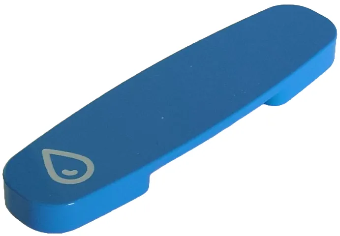 Duplo, Train Action Brick with White Drop with Curve Inside Pattern