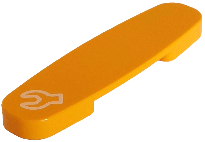 Duplo, Train Action Brick with White Wrench Part Pattern