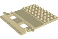 Duplo, Train Track Straight with 4 x 8 Plate on Side