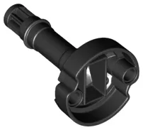 Technic, Gear 8 Tooth with Pin Holes and Ninjago Flywheel Socket - Long Shaft