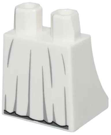 Lower Body, Skirt with Dark Bluish Gray Folds and Black Hem Pattern