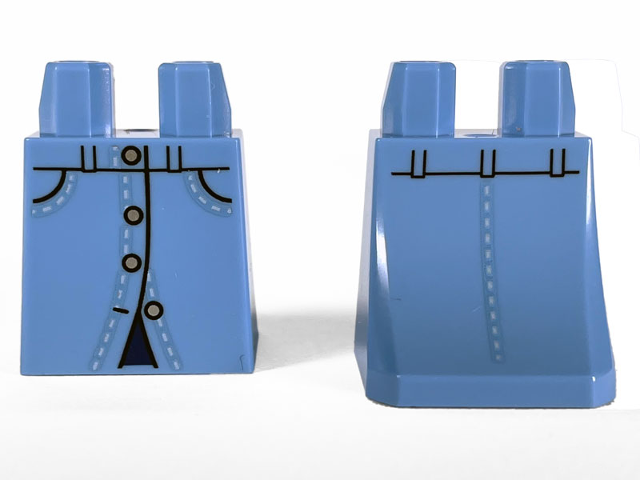 Lower Body, Skirt with Belt Loops, Pockets, Stitching, and Buttons Pattern (BAM)