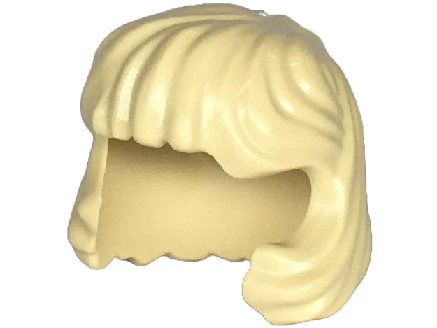 Minifigure, Hair Female Mid-Length Combed Behind Ear