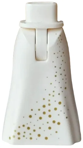 Mini Doll Hips and Skirt Full Length with Gold Dots Pattern - Thin Hinge