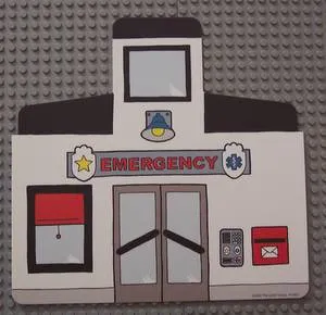 Plastic Part for Set  3619 - Emergency Room Facade