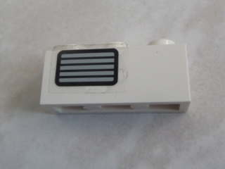 Brick 1 x 3 with Grille Pattern Model Left Side (Sticker) - Set 5561