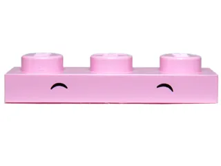 Plate 1 x 3 with 2 Small Black Arcs, High Pattern (Unikitty / Cheerykitty (Cheery Kitty) Eyebrows)