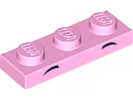 Plate 1 x 3 with 2 Small Black Arcs, High and Pointed Pattern (Unikitty Eyebrows)