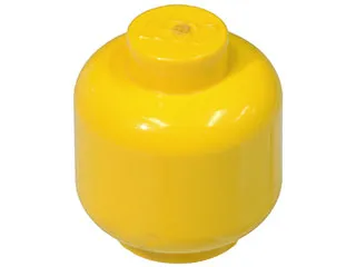 Minifigure, Head (Plain) - Solid Stud