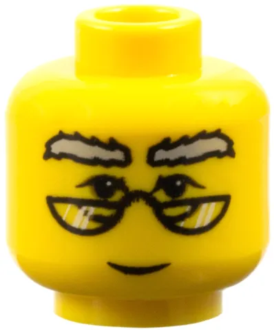 Minifigure, Head Glasses with HP Dumbledore Pattern